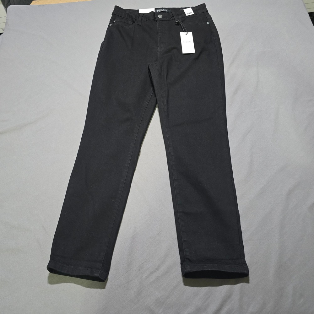 Judy Blue Boyfriend Fit Jeans Women 9/29 Black High Waist JB88175 BK Stretch